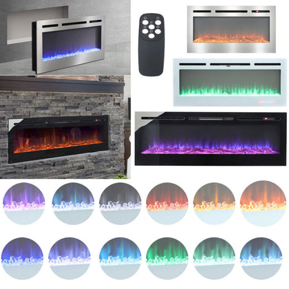 LED Electric Insert/Wall Mounted Fireplace 36