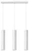 Pendant lamp LAGOS 3 White Round Tube Shape Modern Loft Design LED GU10