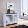 Radiator Cover White Unfinished Modern Traditional Wood Grill Cabinet Shelf MDF