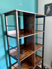 Large Industrial Bookcase Shelving Unit Ladder Shelf Display Storage Rack Rustic