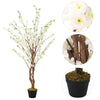 5ft Artificial Fake Cherry Peach Blossom Tree Potted Plant Flower Indoor Outdoor