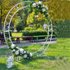 Large Moon Gate Wedding Party Walk Through Flowers Arch Frame Circular Standing