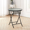 Garden Bistro Patio Furniture Set Folding Table Chairs Outdoor Indoor Rattan NEW