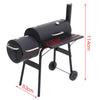 Barbecue BBQ Outdoor Charcoal Smoker Portable Grill Garden 2 Barrel Drum Wheels