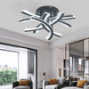 Metal Frame Arc Round Rectangle LED Ceiling Light Chandelier Living Room Decor