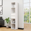 Matte Tall Cabinet Shelf Bookcase Book Storage Free Standing Shelves Bookshelf