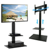 Floor TV Stand Tall for most 32"-65" with Bracket Mount Swivel Height Adjustable