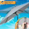 Large Garden Parasol 3M 2.7M Outdoor Patio Umbrella Sun Shade Canopy Tilt Crank