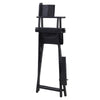Adults Aluminium Frame Folding Directors Chair Black Makeup Artist Folding Chair