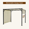 3Mx3M Outdoor Retractable Roof Steel Gazebo Canopy Pergola SunShade Party Tent