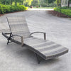 2M Backrest Adjustable Rattan Sun Lounger Recliner Chair Day Bed Chair w/Cushion