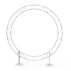 98.4inch Double Ring Circle Wedding Stand Photography Backdrop Floral Arch Frame