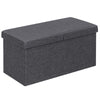 Folding Storage Ottoman w/Lift Top Bed End Bench w/80L Large Storage Space