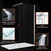 Walk In Shower Screen Enclosure And Tray Flipper Panel Wet Room 8mm Nano Glass