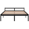 Bed Frame Black Wood Pine 180x200cm 6FT Super King GHB