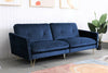 Velvet Sofa Bed Living Room Furniture 2 seater sofa bed with 2 bolister cushions