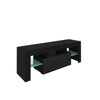 Modern Minimalist TV Cabinet Living Room Cabinet With High-gloss LED Lights