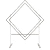 2M Geometric Wedding Arch Backdrop Stand Garden Party Flowers Art Plinths Holder