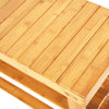90cm Strip Pattern 3 Tiers Bamboo Stool Shoe Rack Storage Bench