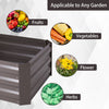 Galvanized Steel Raised Garden Bed Metal Patio Backyard Flower Vegetable Planter