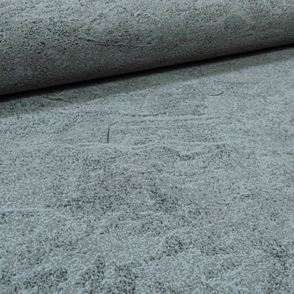 Plain Dark Grey Charcoal Concrete Heavy Vinyl Paste the Wall Textured Wallpaper