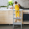 Kids Kitchen Step Stool 2-Step Toddler Standing Tower with 4-Side Safety Rail
