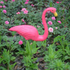 2x Garden Pink Flamingo Bird Lawn Pond Figurine Ornaments Patio Statue Figure UK