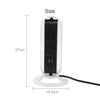 5 Way Lead Socket Plug Surge Protected Rotating Tower Extension with 2 USB Port