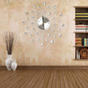 33cm Living Room Diamante Beaded Crystals Jeweled Sunburst Wall Clock Home Decor