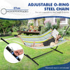 Portable Hammock Outdoor Garden Camping Hanging Swing with Detachable Pillow