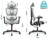 Ergonomic Office Chair Swivel Adjustable Mesh Computer Desk Chair Study Home
