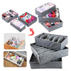 3pcs Foldable Underwear Bra Fabric Socks Box Storage Organizer Drawer Dividers
