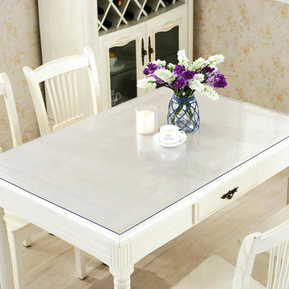 Clear Plastic Waterproof Tablecloth PVC Table Protector Cover Material 60*120cm