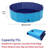 Foldable Dog Pool Collapsible Hard PVC Pet Dog Swimming Bath Tub Pet Wading Pool