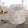 Round Vanity Stool Dressing Table Stool Living Room Velvet Footstools