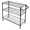Carbon Steel 3 Tier Trolley Cart Kitchen Restaurant Serving Catering Train UK