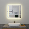 800x800mm Illuminated Bathroom Mirror Dimmable LED Light Vanity Makeup Anti Fog