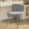 Makeup Stool Soft Pouffe Medium Backrest Dressing Table Vanity Chair Padded Seat