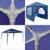 3x3m Gazebo with Side Panels Waterproof Party Event BBQ Tent Marquee Steel Frame