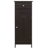 Bathroom Storage Cabinet Floor Standing Wooden Cupboard w/ Single Door & Drawer