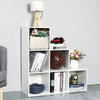 Wooden 6 Cube Bookcase Shelving Unit White Display Storage Shelf Home Office