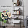 5-Tier Ladder Shelf Bookshelf Wall Mounted Storage Organizer Plant Display Rack