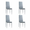 120cm Glass Dining Table 4 Chairs Faux Leather Kitchen Home Furniture Restaurant