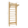 Wall Bar Wood Gymnastic Climbing Rack Indoor Sport Ladder Exercise Material