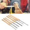 6 PCS Wood Turning Tools High Speed Steel Turning Lathe Chisels Accurate UK