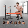 Panana Adjustable Weight Bench with Dip Station Heavy Duty Foldable Lift Bench