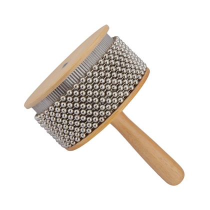 LEVEL Large Wooden Afuche Cabasa Percussion Instrument Hand Shaker 13cm Wide