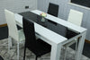 Dining Table Set and 6 4 black white Leather chairs kitchen table set of 4 or 6