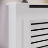 Radiator Cover White Unfinished Modern Traditional Wood Grill Cabinet Shelf MDF