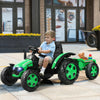 Kids Tractor and Trailer 12V Electric Children Ride on Toy Car W/ Remote Control